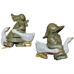 VINTAGE 1988! BURWOOD Mother Goose Set Of 2 Baby Nursery Rhyme Wall Hangings